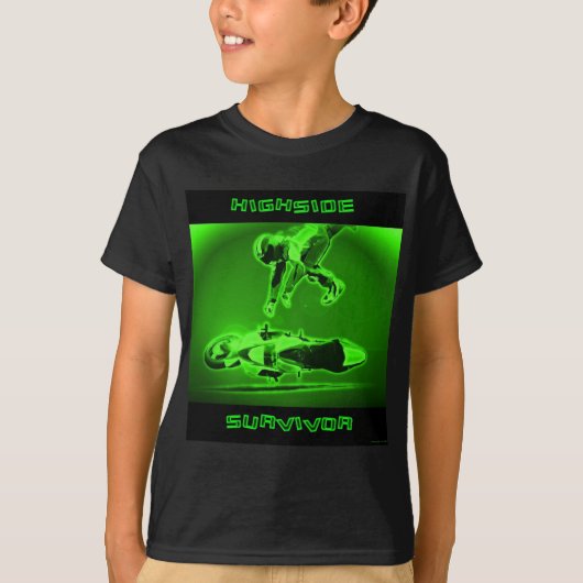 Highsideの生存者の緑 Tシャツ (正面)