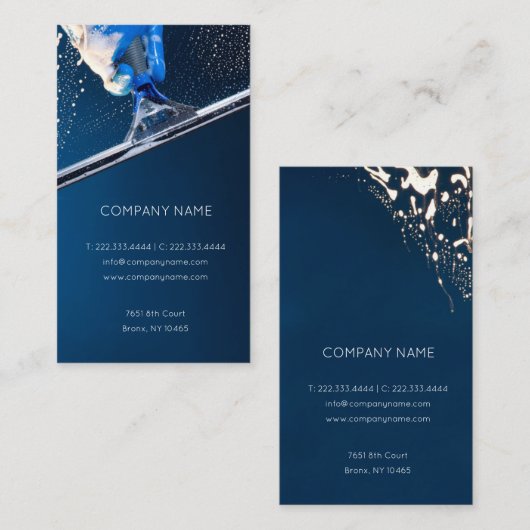 Hightの建物Windows及びステンドグラスのクリーニング 名刺 (正面/裏面)