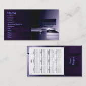 HighTech 2011Calendar 名刺 (正面/裏面)