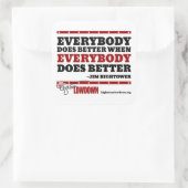 Hightower Lowdown:誰もが良い(ステッカー) スクエアシール (バッグ)