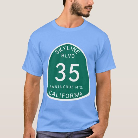 Highway 35 サイン スカイライン ブールバード マウンテンズ tシャツ (正面)