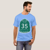 Highway 35 サイン スカイライン ブールバード マウンテンズ tシャツ (正面フル)