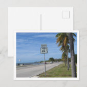 Highway A1A South Sign Photo in The West Florida ポストカード (正面/裏面)