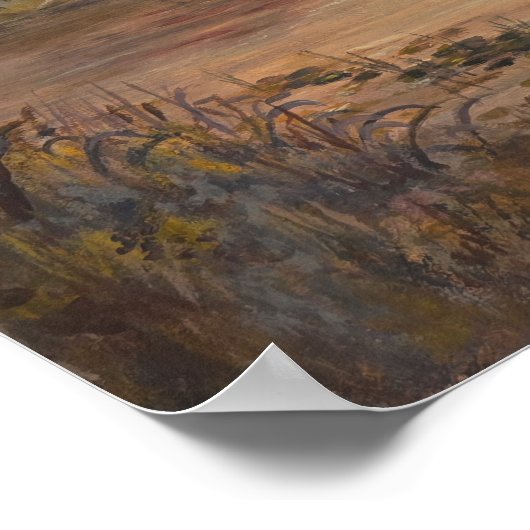 Highway Pond deer ポスター (角)