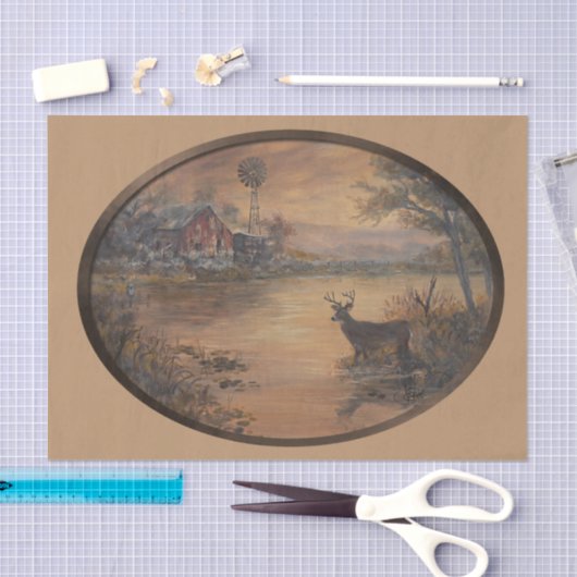 Highway Pond Oval 薄葉紙 (クラフト)