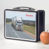 Highway Road Semi Truck メタルランチボックス (インサイチュ)