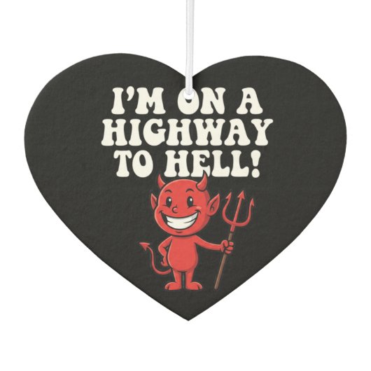 Highway to Hell カーエアーフレッシュナー (正面)