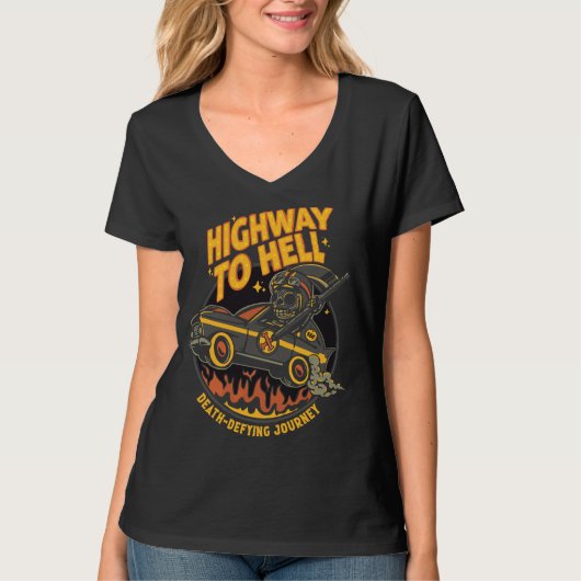 Highway to Hell Boys & Girls New Halloween 2023 Tシャツ (正面)