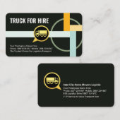 Highway Transport Route Truck Driving 名刺 (正面/裏面)