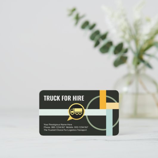 Highway Transport Route Truck Driving 名刺 (スタンド正面)