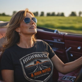 Highways & High Notes – Chrome Revival Tシャツ