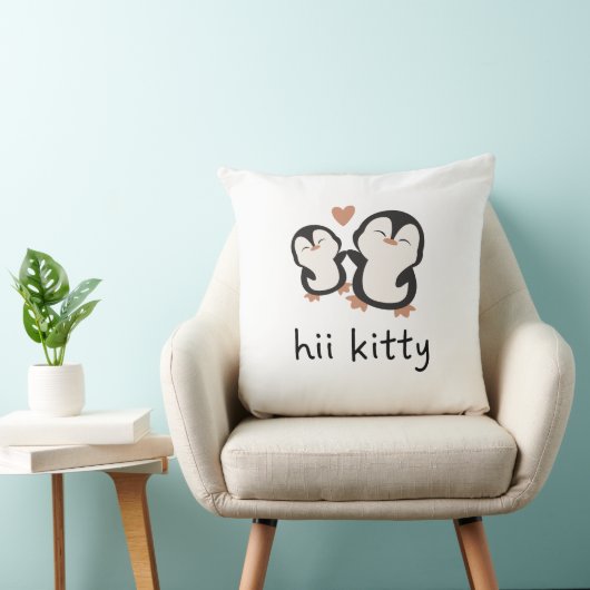 hii kitty  cute pillowcase クッション (椅子)