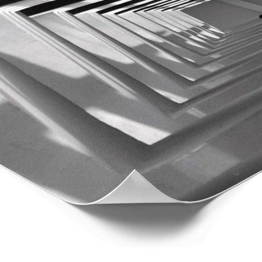 Hiiiiiiiiiiiiiii (BW) ポスター (角)