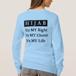 Hijabの生命長袖のTシャツ(ライムグリーン) Tシャツ
