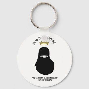 Hijabは私の王冠- NIQABのキーホルダーです キーホルダー