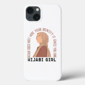 Hijabは自分のアイデンティティを隠さない – Hijabi Woman Case-Mate iPhoneケース (裏面)