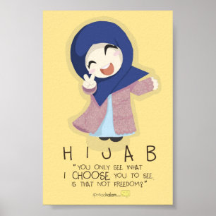 Hijabは自由です ポスター