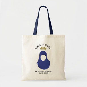 Hijabは青い私の王冠- HIJAB - -身元を隱したです トートバッグ