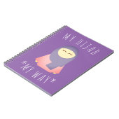 HIJAB手帳イスラムのプレゼント付きかわいい女の子 ノートブック (左側)