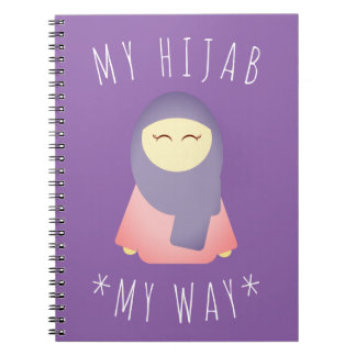 HIJAB手帳イスラムのプレゼント付きかわいい女の子 ノートブック