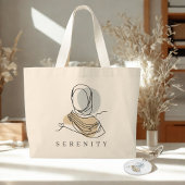 Hijab Line Art Marble Keychain | Acrylic Keychain キーホルダー