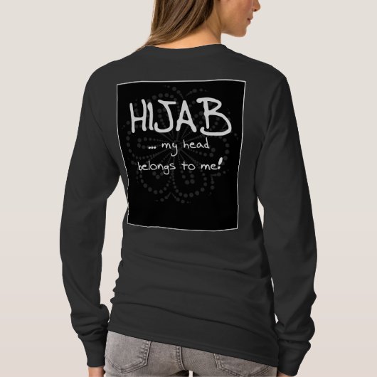 Hijab - my head belongs to me tシャツ (裏面)
