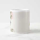 Hijabi Girl Monogram Mug – Personalized Muslim ジャンボコーヒーマグカップ (正面)