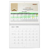 Hijri Calendar 2026 – With Islamic Hadithes カレンダー (3月 2026)