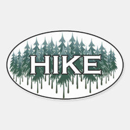 HIKE楕円ロゴ 楕円形シール