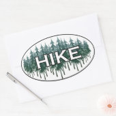 HIKE楕円ロゴ 楕円形シール (封筒)