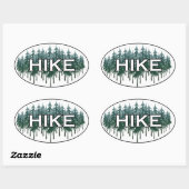 HIKE楕円ロゴ 楕円形シール (シート)