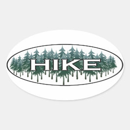HIKE楕円ロゴ 楕円形シール