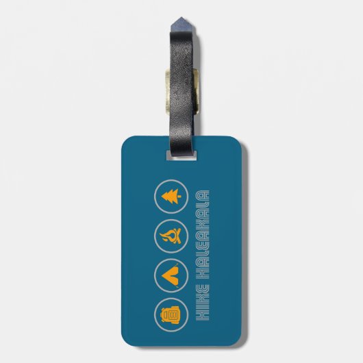 Hike Haleakala National Park ラゲッジタグ (裏面縦)