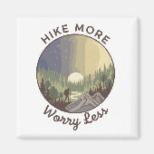 Hike More, Worry Less マグネット (正面)