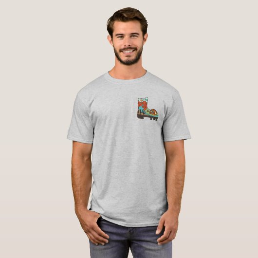 Hike More Worry Less Funny Camping T-Shirt Tシャツ (正面フル)