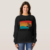 Hike More Worry Less Silky Terrier Graphic Hiking スウェットシャツ (正面フル)