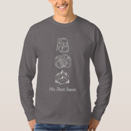 Hike Shoot Repeat – ハイキング写真ギフト Tシャツ