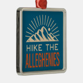 Hike The Allegheny Mountains Sunburst メタルオーナメント (右)