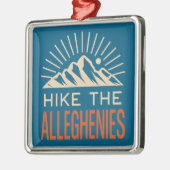 Hike The Allegheny Mountains Sunburst メタルオーナメント (左)