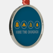 Hike The Chugach Mountains Alaska メタルオーナメント (右)