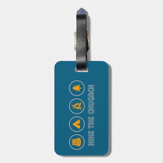 Hike The Chugach Mountains Alaska ラゲッジタグ (裏面縦)