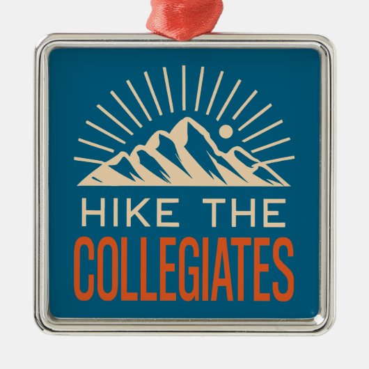 Hike The Collegiate Mountains Sunburst メタルオーナメント (正面)