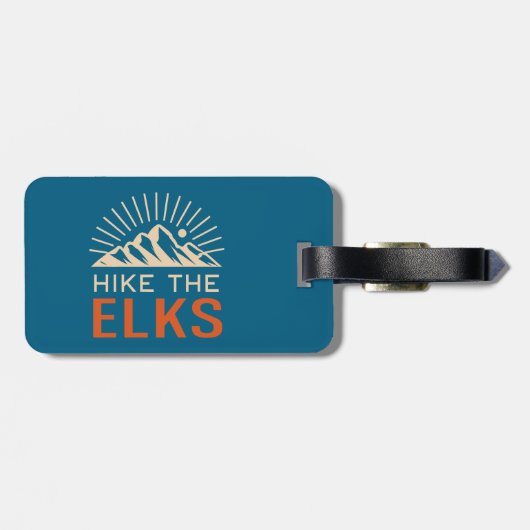 Hike The Elk Mountains Sunburst ラゲッジタグ (裏面横)
