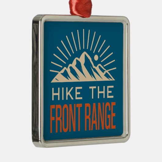 Hike The Front Range Sunburst メタルオーナメント (右)