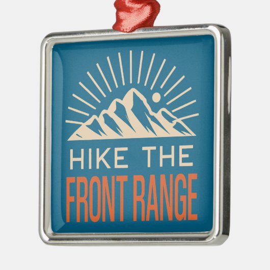 Hike The Front Range Sunburst メタルオーナメント (左)