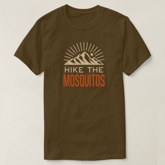 Hike The Mosquito Range Colorado Sunburst Tシャツ (デザイン正面)