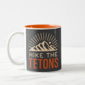 Hike The Tetons Sunburst ツートーンマグカップ (左)