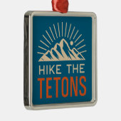 Hike The Tetons Sunburst メタルオーナメント (右)