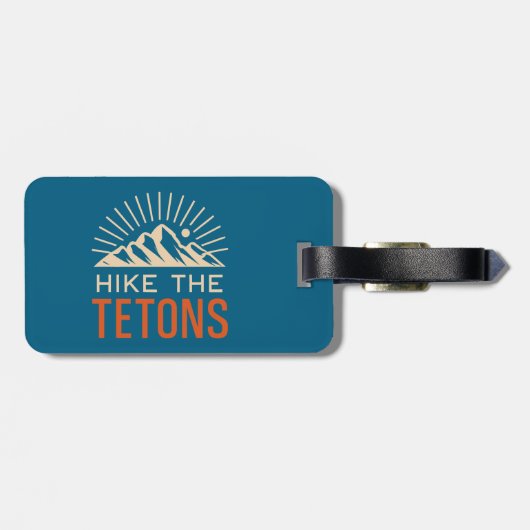 Hike The Tetons Sunburst ラゲッジタグ (裏面横)