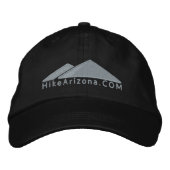 HikeArizona.COM - Stone Embroided Baseball Cap 刺繍入りキャップ (正面)